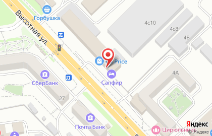 Школа и магазин бильярда Дмитрия Тимофеева на Высотной улице на карте