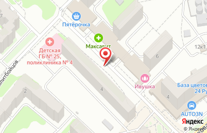 ОАО РОСНО-МС на улице Политбойцов на карте