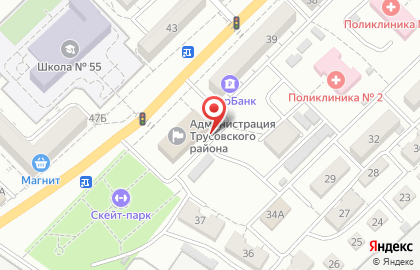 Администрация Трусовского района на карте