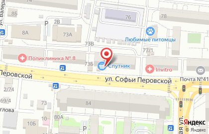 Компания по нанесению вышивки на улице Софьи Перовской на карте