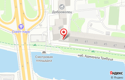 УКС на набережной Адмирала Трибуца на карте