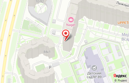 Студия рисования Петербургская палитра в Лыжном переулке, 8 к 1 на карте