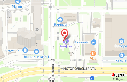 Таиф-нк азс в Ново-Савиновском районе на карте