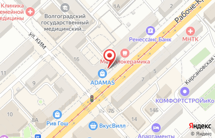 Свадебный салон Glamour на Рабоче-Крестьянской улице на карте
