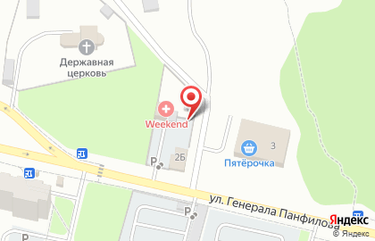 Автостоянка в Перми на карте