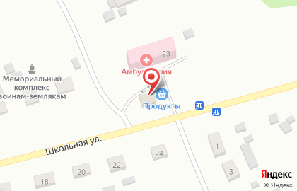 Продуктовый магазин в Омске на карте