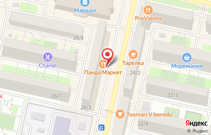 Доставка Панда Маркет на улице Тухачевского на карте
