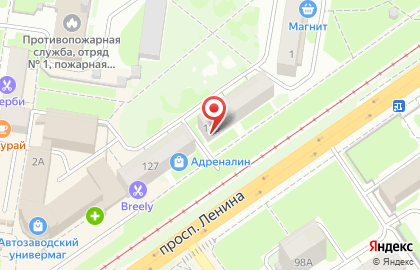 Агентство недвижимости Мегаполис в Автозаводском районе на карте