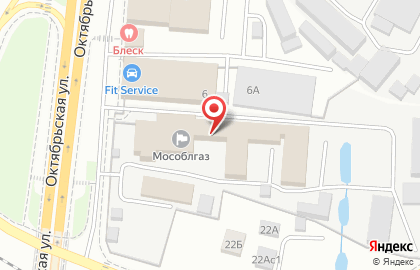 Аварийная служба Балашихамежрайгаз на Октябрьской улице на карте