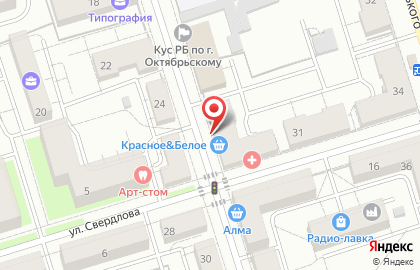 Продуктовый магазин Виктория на улице Свердлова на карте