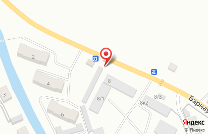 Киоск фастфудной продукции на Барнаульской улице на карте