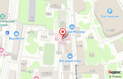Охрана здоровья в Волковом переулке на карте
