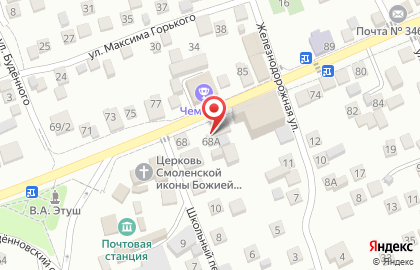 Продуктовый магазин в Ростове-на-Дону на карте