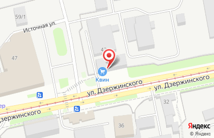 Торгово-производственная компания Квин на улице Дзержинского, 43 к 1 на карте