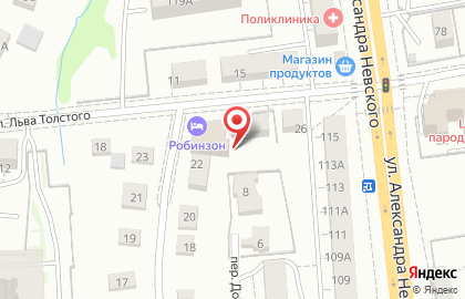 Баня гостиничного комплекса Робинзон в Ленинградском районе на карте