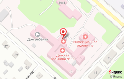 Городская детская поликлиника №3 в Орджоникидзевском районе на карте
