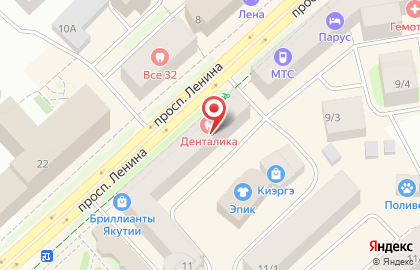 Магазин телефонов и аксессуаров МобиДик на проспекте Ленина на карте