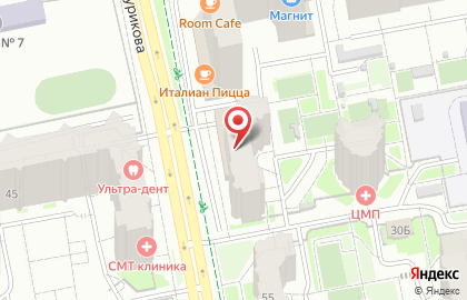 Клуб Екатеринбург Редс на карте