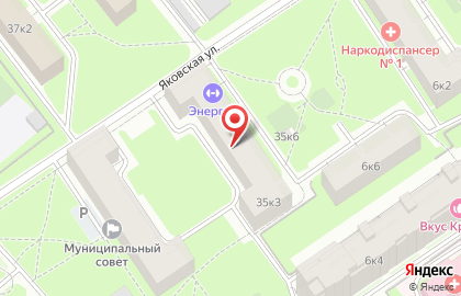 Крон на проспекте Тореза на карте