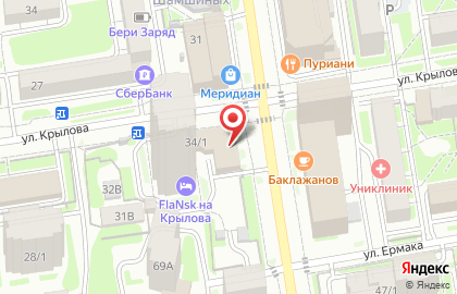 Центр вакцинации Аско-мед-плюс на улице Крылова на карте