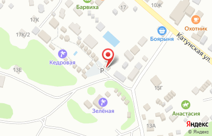 База отдыха Кедровая на Катунской улице на карте