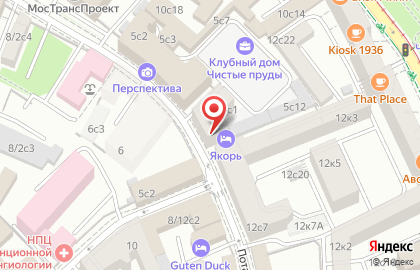 Рекламно-производственная компания Бакарди.ру в Потаповском переулке на карте