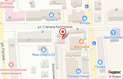 Мясной магазин Слоком-С, мясной магазин в Слободском на карте
