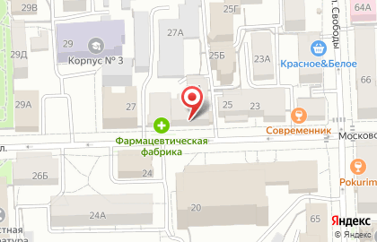 Корпорация Siberian Wellness на Московской улице на карте