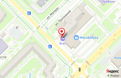 Гостиница Агат в Новосибирске на карте