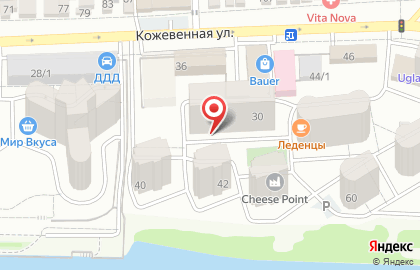 Гастроном на Кожевенной улице на карте