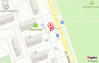 Розничная сеть по продаже овощей и фруктов в Челябинске на карте