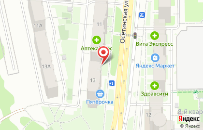 Служба доставки суши и пиццы Сен-сеи на карте