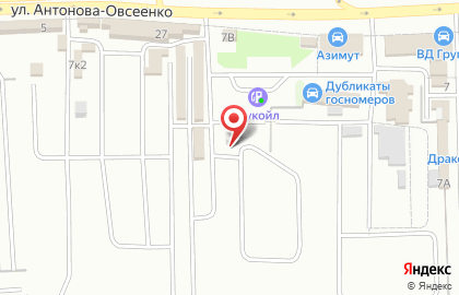 Автостоянка в Самаре на карте