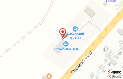 Мастерская ремонтных и шиномонтажных работ Ремторгшина в Новосибирске на карте
