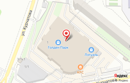 Супермаркет цифровой техники и бытовой электроники DNS на улице Курчатова на карте