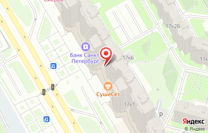 Студия загара Загар Hall на Комендантском проспекте на карте