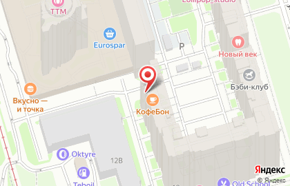 Кофейня КофеБон на проспекте Просвещения на карте