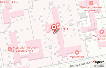 Акушерский стационар №1 Екатеринбургский клинический перинатальный центр в Кировском районе на карте