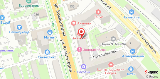 Офтальмологическая клиника Тонус АМАРИС на улице Коминтерна на карте