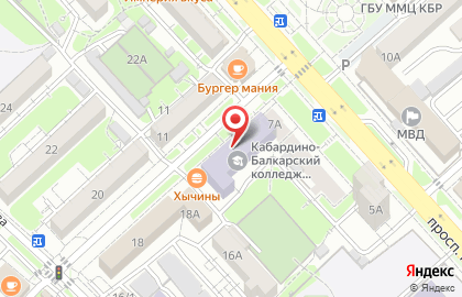 Кабардино-Балкарский колледж кооперации, экономики и права на карте