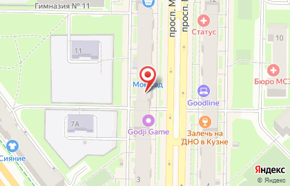 Магазин Мед на проспекте Металлургов на карте