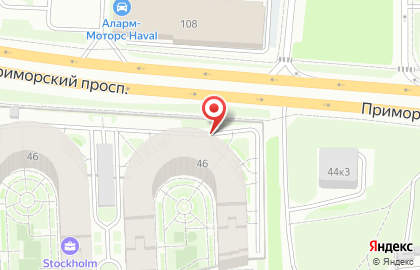 Городская поликлиника №49 на Приморском проспекте на карте