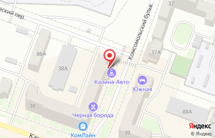 Автошкола Калина-авто на Комсомольском бульваре на карте