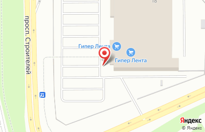 Зоомагазин Доберман на проспекте Строителей на карте