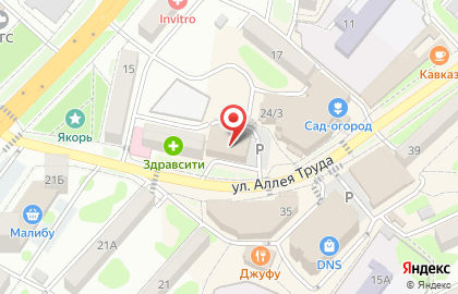 Торговый центр Винлаб на улице Аллея Труда на карте