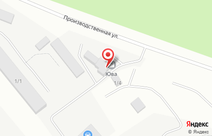 ООО ЮВА на Производственной улице на карте