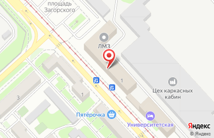 Брусоруб на Краснозаводской улице на карте