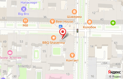 Кафе BBQ Shaverma на улице Чайковского на карте