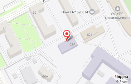 Уральский государственный университет путей сообщения на улице Колмогорова на карте