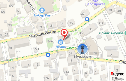 Авиакасса на Московской улице на карте